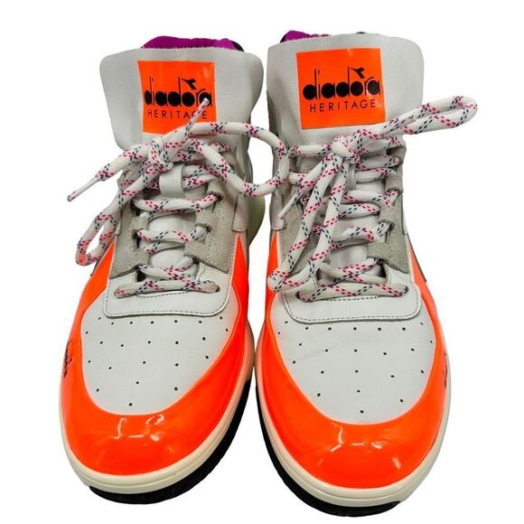 Diadora Mens Heritage Mi Basket Basketball Shoes Multicolor 175446 High Top 11 main image 6